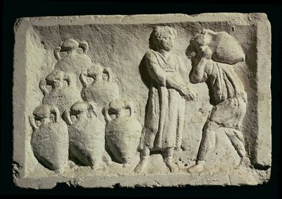 Relief depicting a delivery of wine by Roman